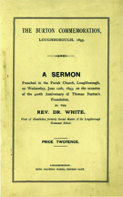 1895 A Sermon 400th Anniversary of Thomas Burton Foundation