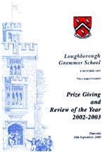 2002-2003 Prize Giving & Review of the Year