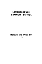 1951 Honours & Prize List