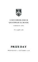 1958 Prize Day