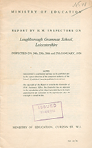 1956 Report of Inspection