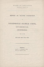 1912 Report of Second Inspection